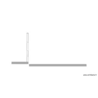 plan de coupe estrade porte fen&ecirc;tre et terrasse