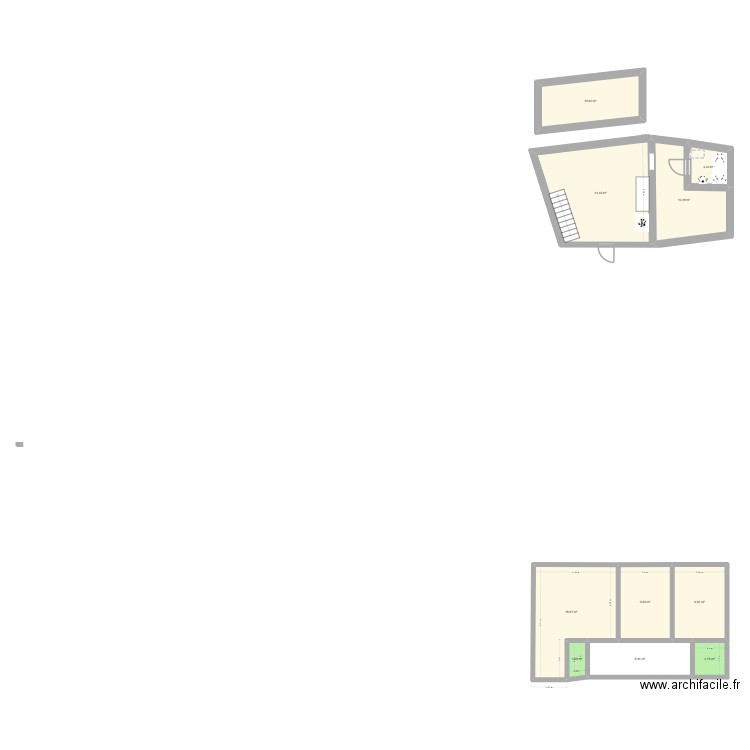 Appart C St Amand. Plan de 10 pièces et 102 m2