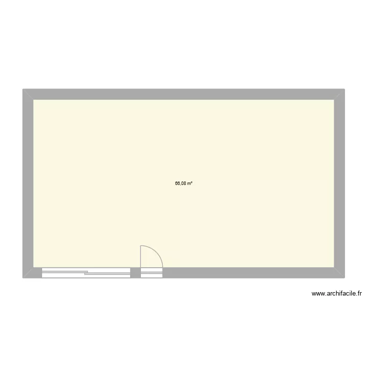 HAUT0. Plan de 1  et 66 m²