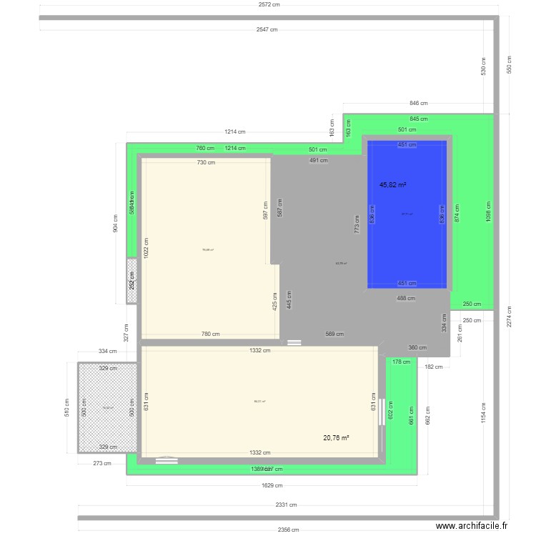 terrasse bois totale. Plan de 8 pièces et 402 m2