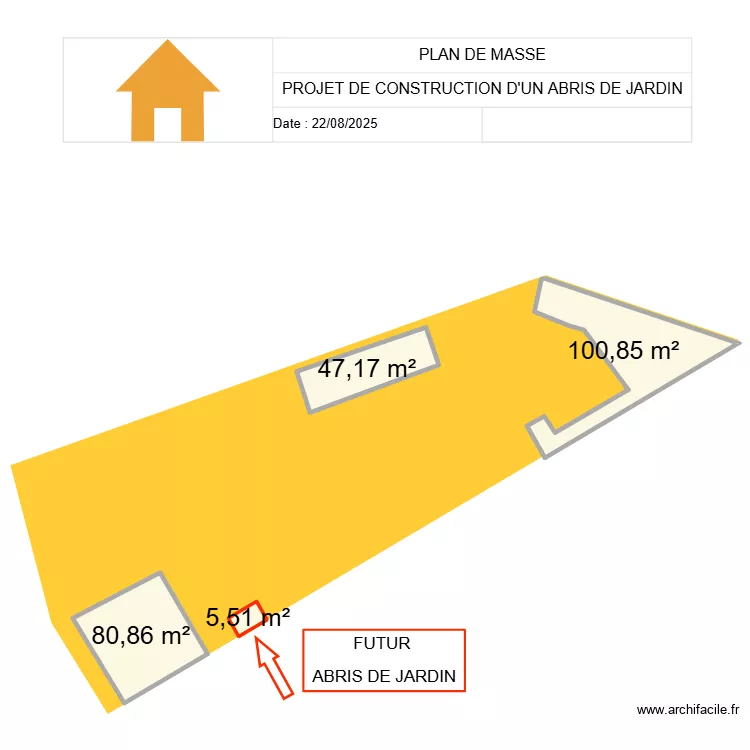 PLAN DE MASSE COTE. Plan de PLAN DE MASSE COTE. Plan de