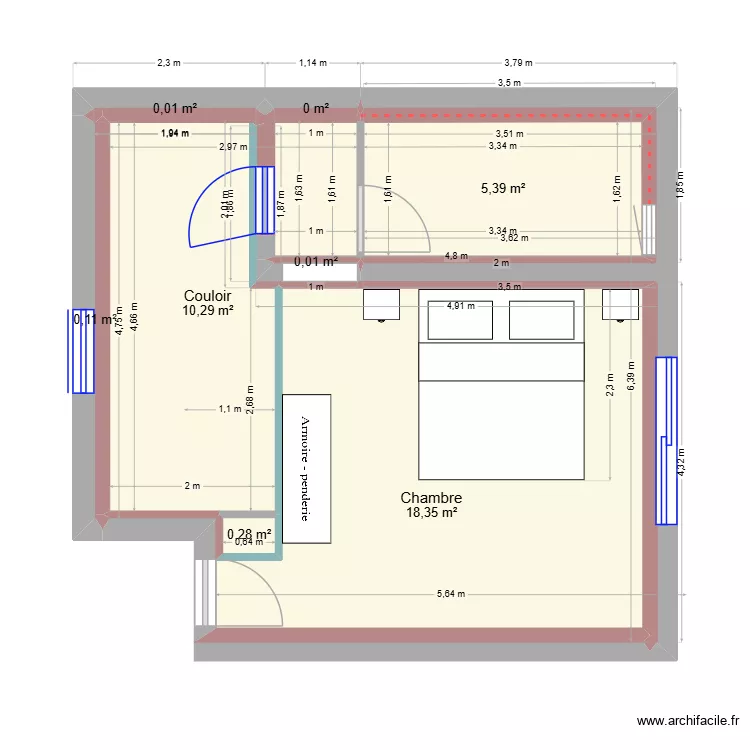 Aménagement Préau V3. Plan de 9 et 34 m² Aménagement Préau V3. Plan de 9 et 34 m²
