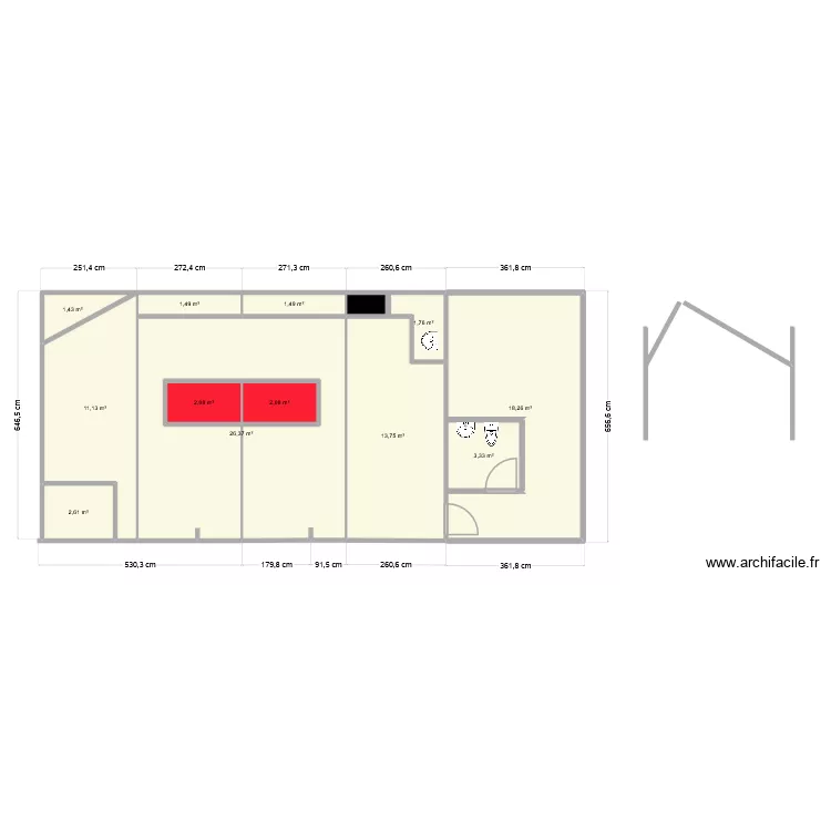 parrilla v27. Plan de 13 et 86 m² parrilla v27. Plan de 13 et 86 m²