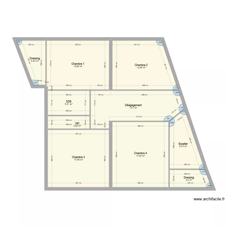 Azzoug - Etage. Plan de 