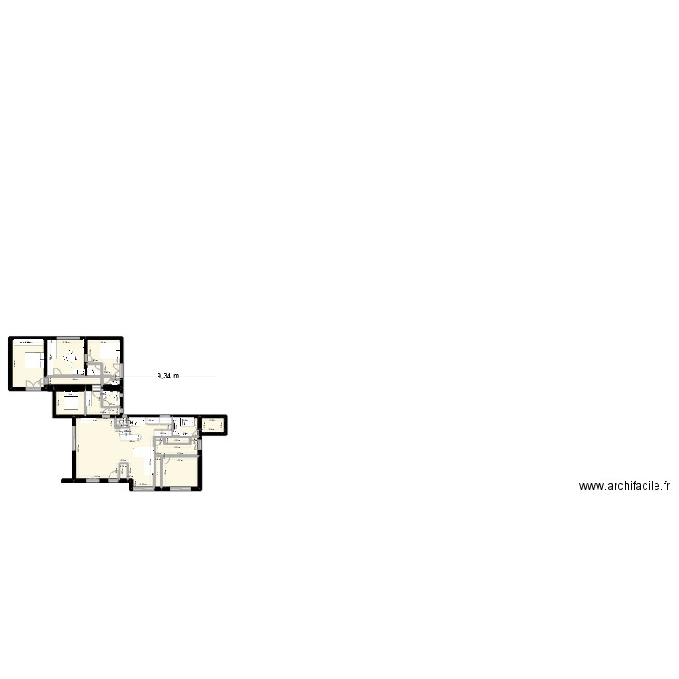 acqueduc31_maison seule. Plan de 15 pièces et 144 m2