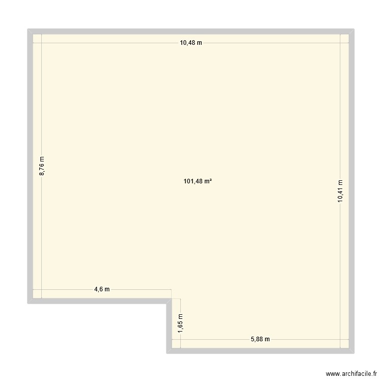 Germaine 02. Plan de 1 pièce et 101 m2