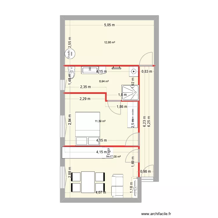 SCI Hiru Anaiak. Plan de 4 et 48 m² SCI Hiru Anaiak. Plan de 4 et 48 m²