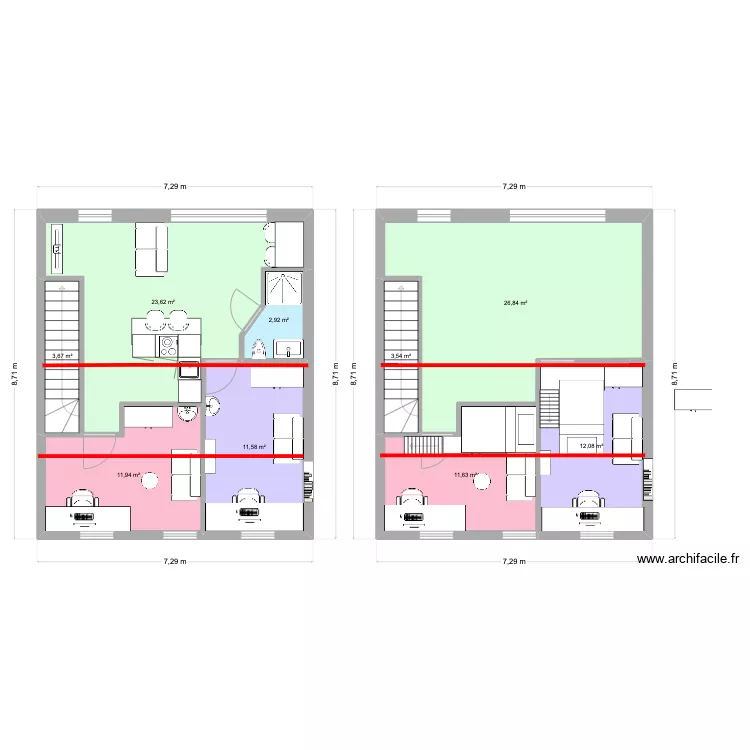 VF Penthouse version colloc. Plan de 