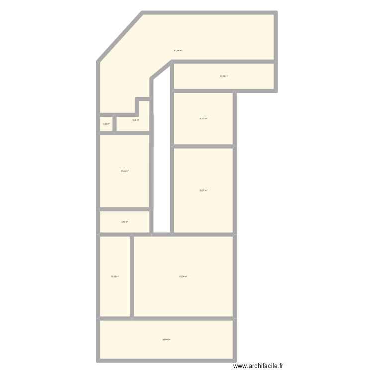 lisandro. Plan de 11 pièces et 270 m2