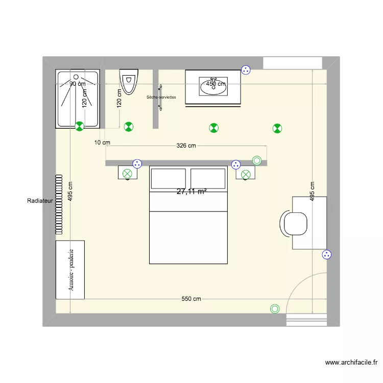 Chambre 5. Plan de Chambre 5. Plan de
