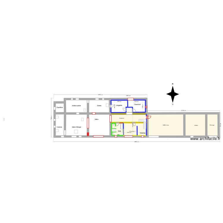 Calcul - Planchet. Plan de 0 pièce et 0 m2