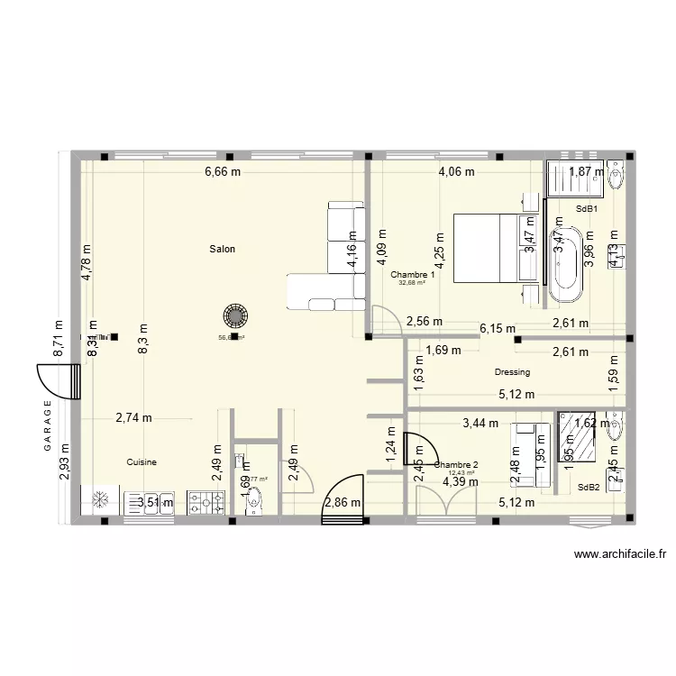 AZOTA_02_01_2026. Plan de 4 pièces et 104 m²