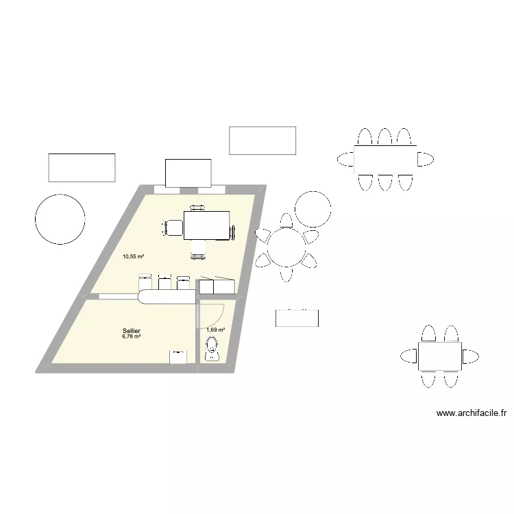 113 BERANGER PLAN CUISINE. Plan de 