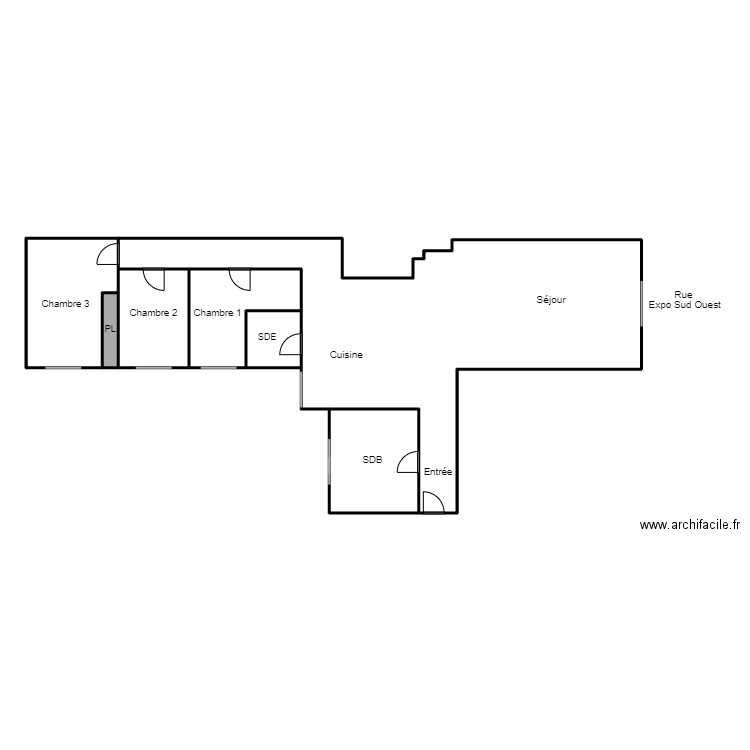 Plan TUBIANAa. Plan de 7 pièces et 138 m2