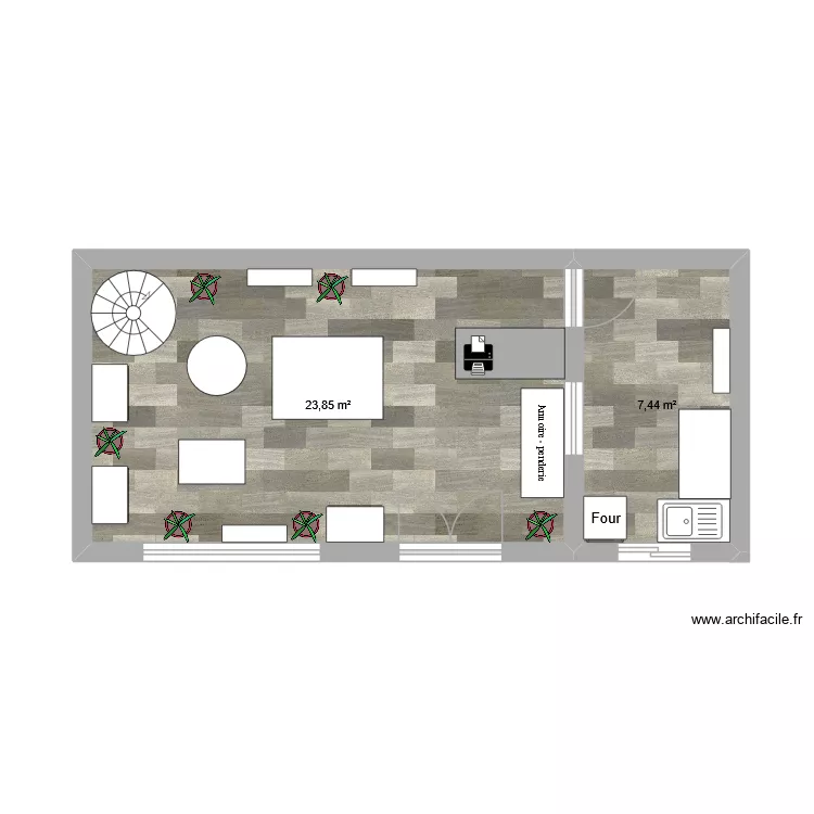 regaletoi. Plan de 2 Pièces et 31 m²
