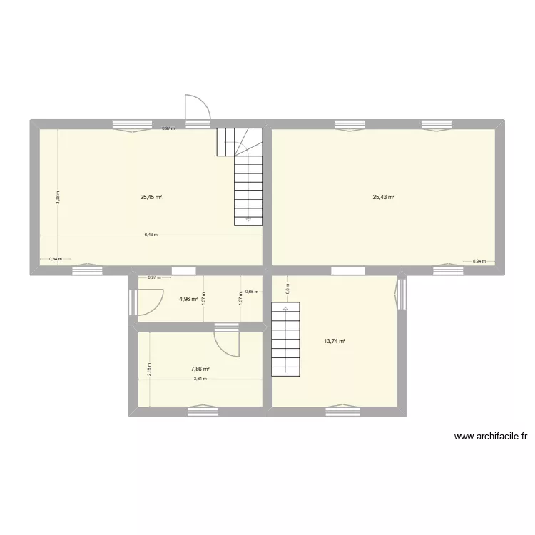 RdC Base M1-M2. Plan de 5 et 77 m² RdC Base M1-M2. Plan de 5 et 77 m²