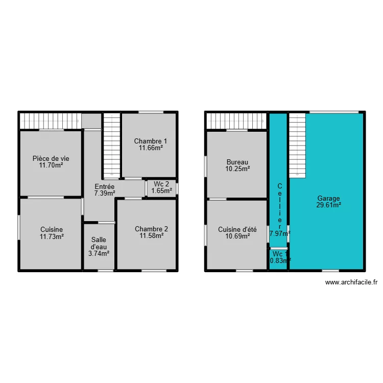 Maurice mesurage. Plan de 14 et 132 m² Maurice mesurage. Plan de 14 et 132 m²
