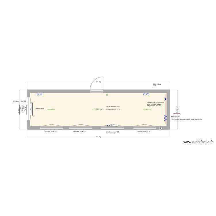 Plan 8x3 Sense engenering. Plan de 0 pièce et 0 m2