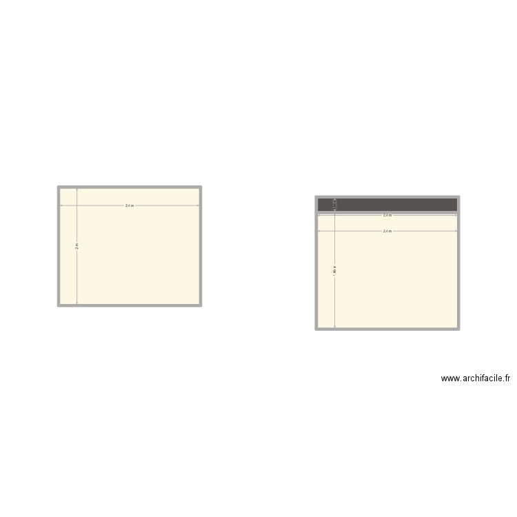 test. Plan de 3 pièces et 10 m2