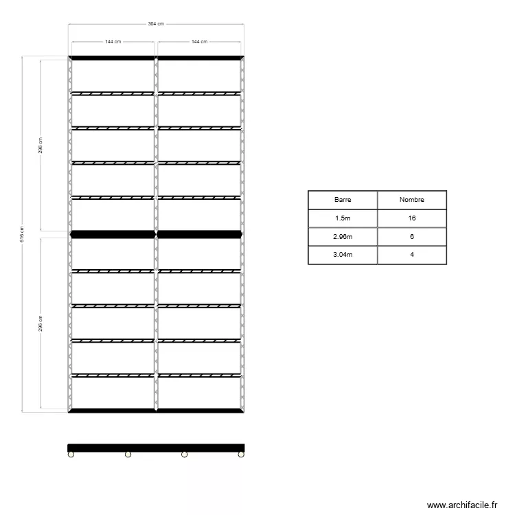 Terasse coulisante 2. Plan de 