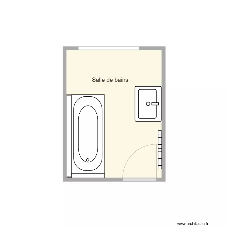 Plan avant travaux Burel. Plan de 