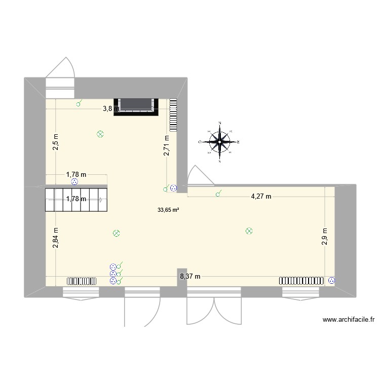 plan de base_Salon. Plan de 0 pièce et 0 m2