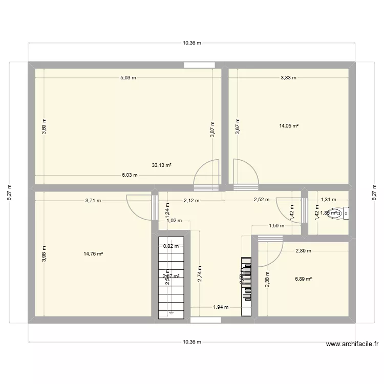 PALIER BIBLIO. Plan de 