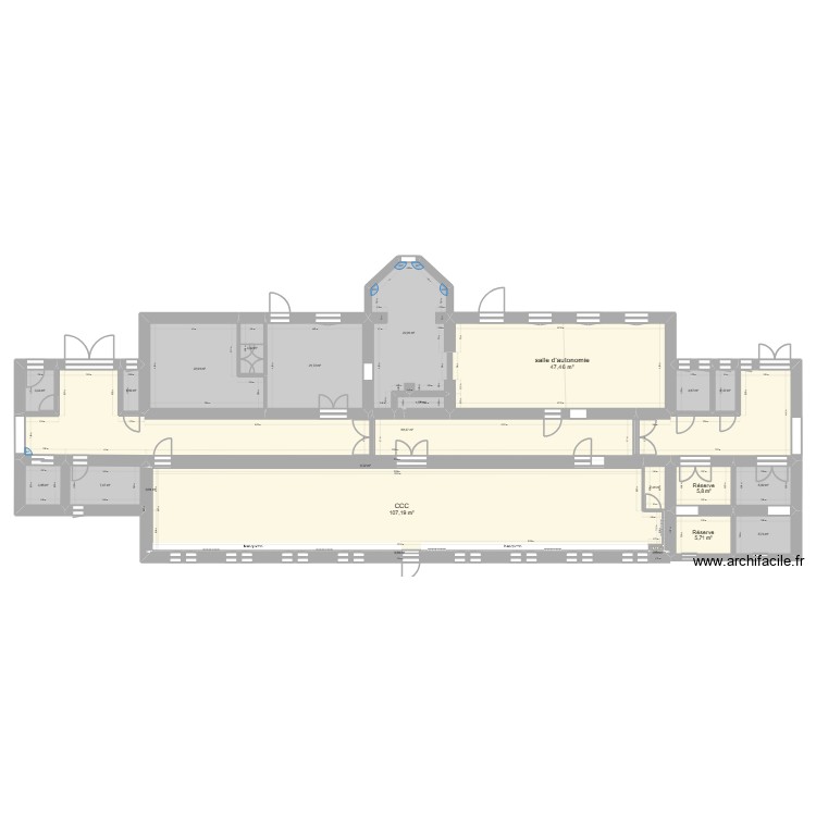 CCC N0 apr&egrave;s travaux v4 ss mobilier. Plan de 0 pièce et 0 m2