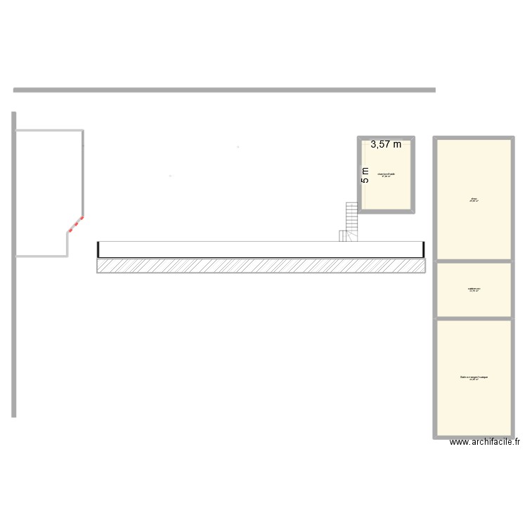 Plan Atelier matrignat. Plan de 4 pièces et 129 m2
