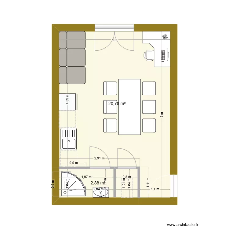 Local Perthuis. Plan de 2 et 24 m² Local Perthuis. Plan de 2 et 24 m²