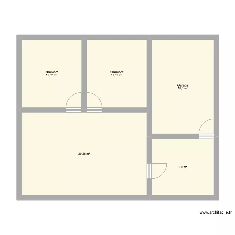 ARDECHE 1. Plan de 5 et 79 m² ARDECHE 1. Plan de 5 et 79 m²