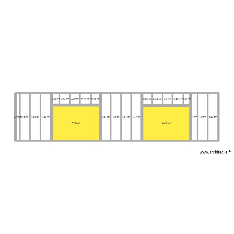 DAVID NADIA 1.9. Plan de 23 pièces et 35 m2