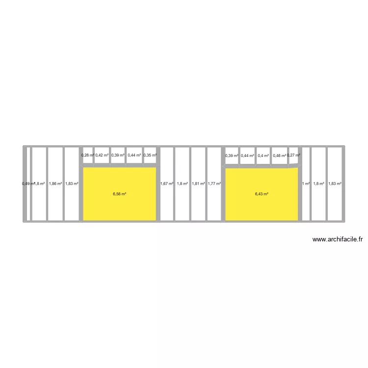 DAVID NADIA 1.9. Plan de 23 pièces et 35 m²