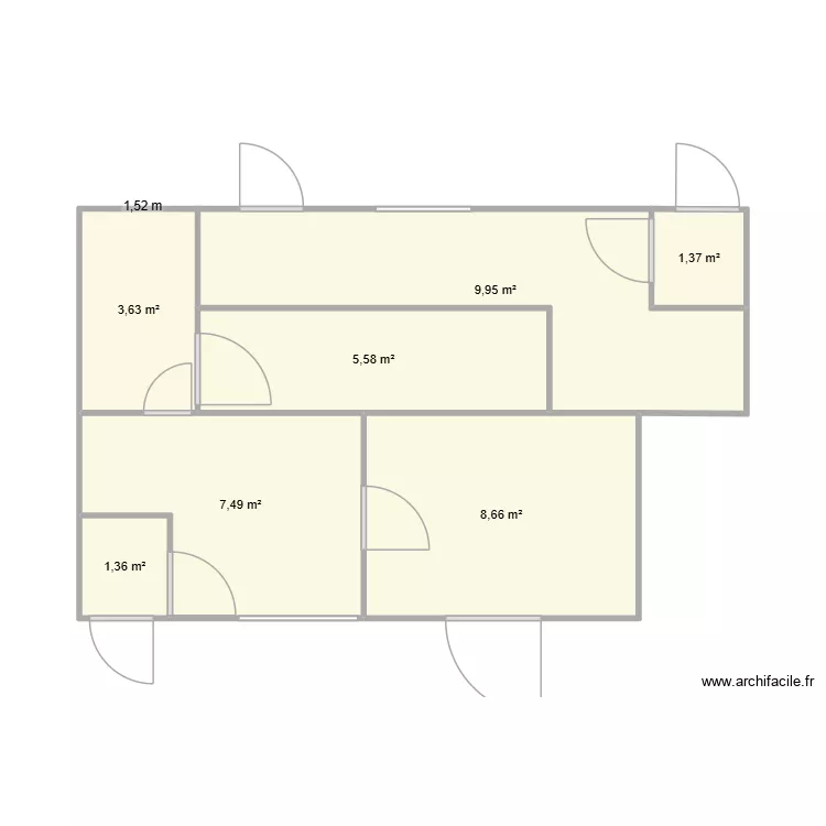 abattoir turie volailles +transfo2. Plan de 7 pièces et 38 m²
