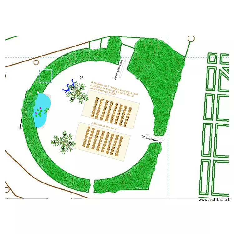 Ceremonie S&S. Plan de 