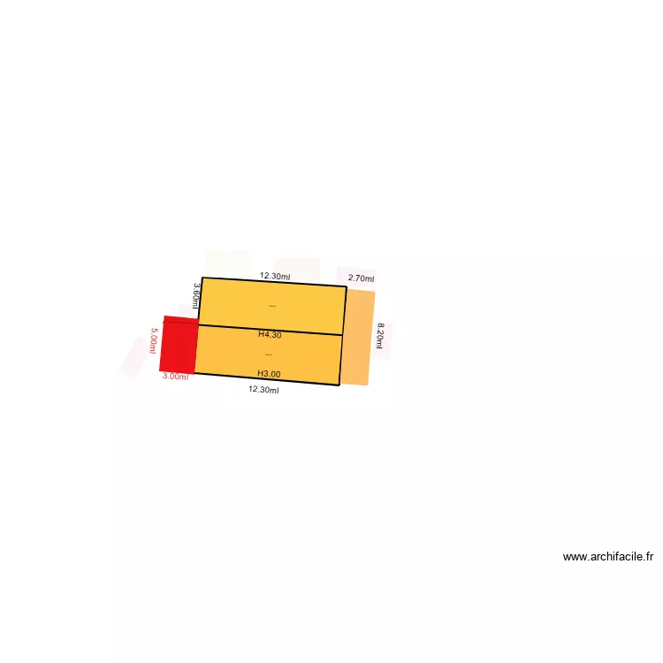 DP Plan de masse 3D. Plan de 2 Pièces et 121 m² DP Plan de masse 3D. Plan de 2 Pièces et 121 m²