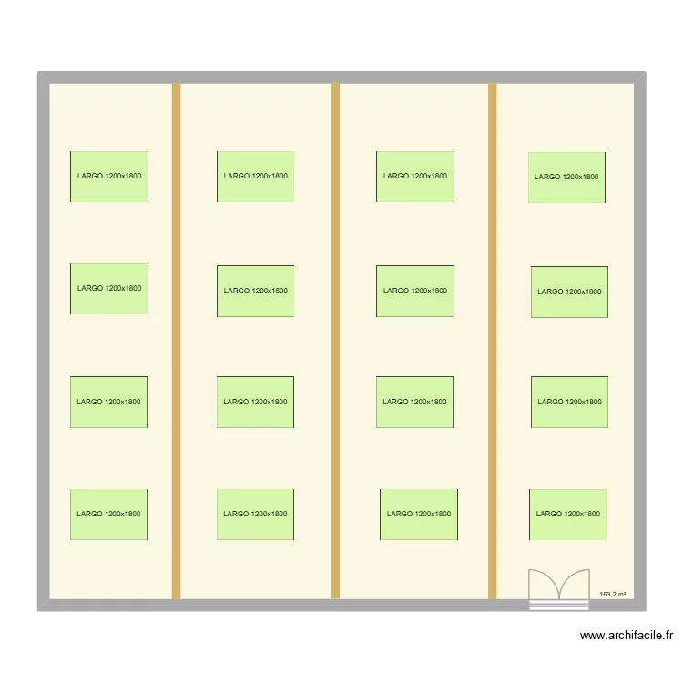SALLE DE MARIAGE - MOULIN DE BOURRAY. Plan de 1 et 163 m² SALLE DE MARIAGE - MOULIN DE BOURRAY. Plan de 1 et 163 m²