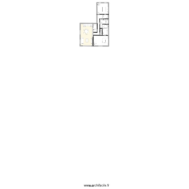 Auterive R+1. Plan de 1 pièce et 32 m2
