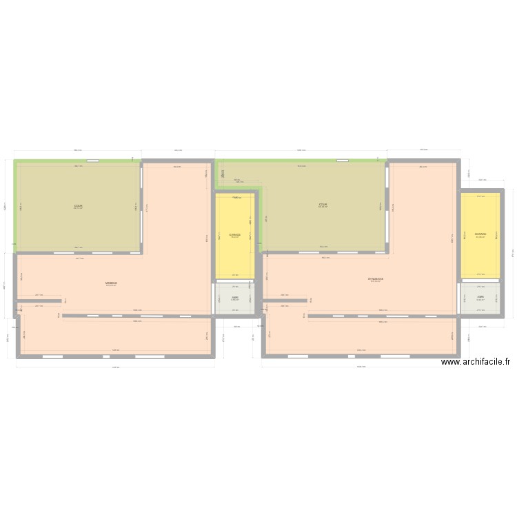 ACCUEIL DE JOUR. Plan de 8 pièces et 380 m2