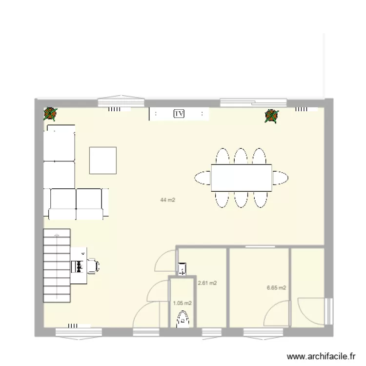 Maison DAVID ET LAMIA. Plan de 