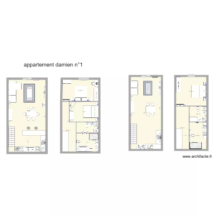 appartement beaucaire. Plan de 