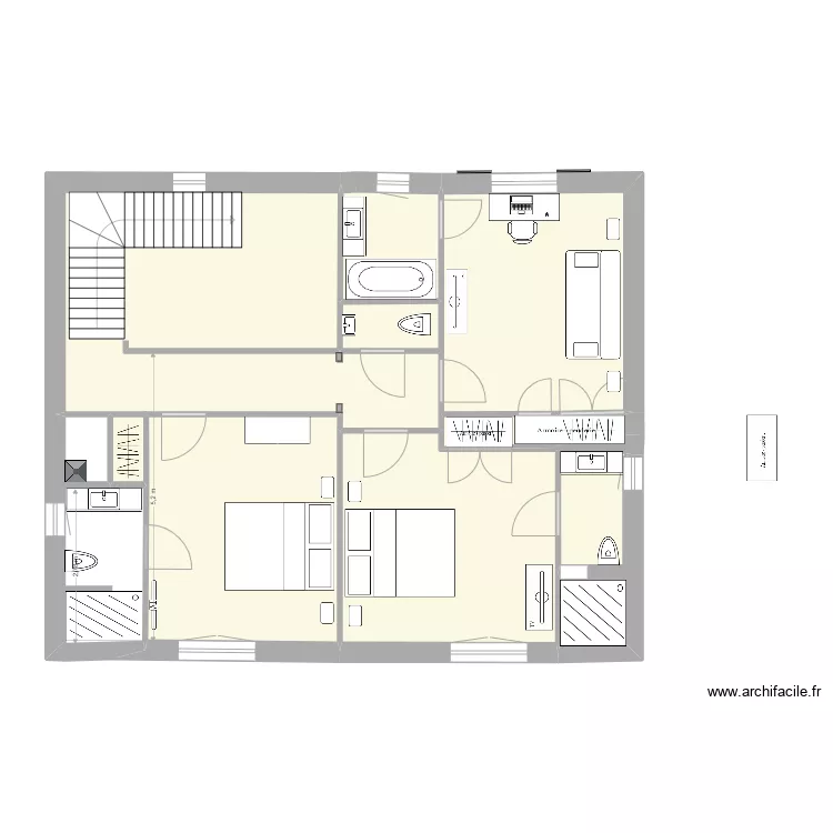 1er etage suite 4. Plan de 1er etage suite 4. Plan de