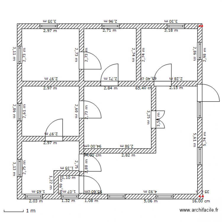 hacienda. Plan de 0 pièce et 0 m2