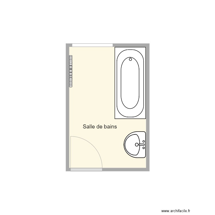 plan Avant travaux Cadour. Plan de 1 pièce et 5 m2