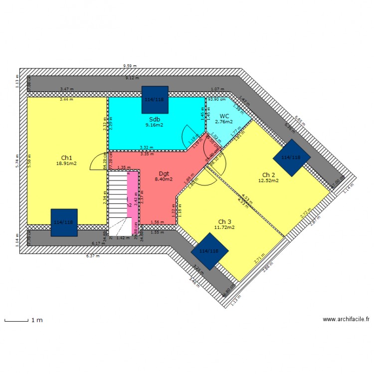 BOUCHART etage. Plan de 0 pièce et 0 m2