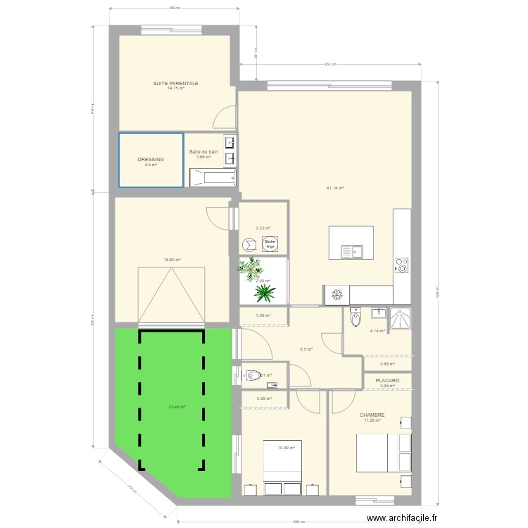 PLAN X PLUI PATIO V3. Plan de 0 pièce et 0 m2