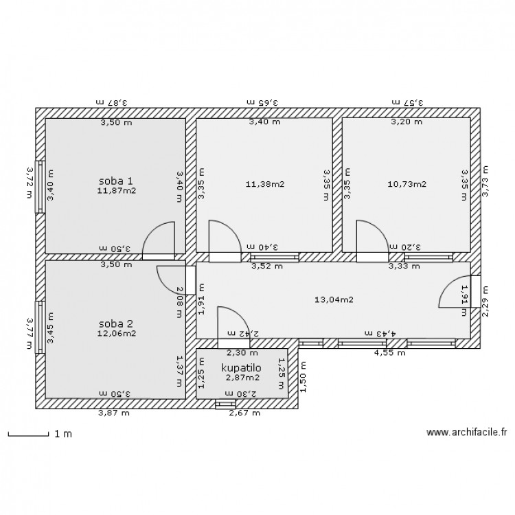 maison 01.1. Plan de 0 pièce et 0 m2