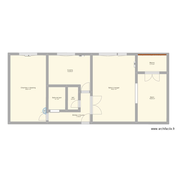 Appartement EVA. Plan de 0 pièce et 0 m2