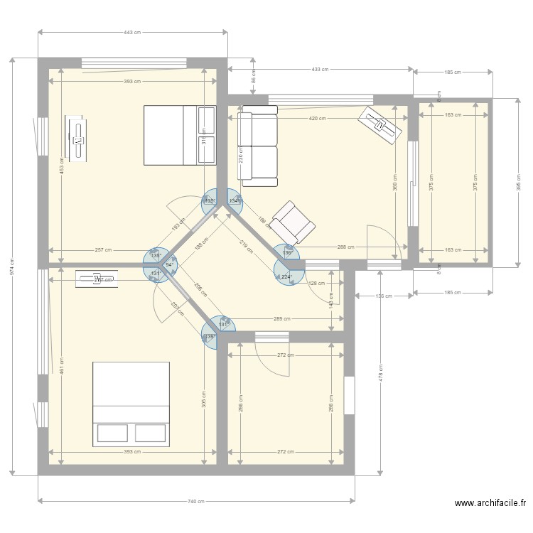 suite1. Plan de 0 pièce et 0 m2