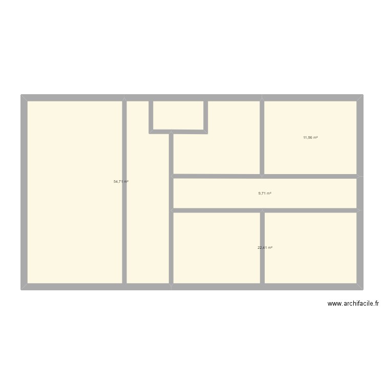Thuyset 6. Plan de 4 pièces et 99 m2